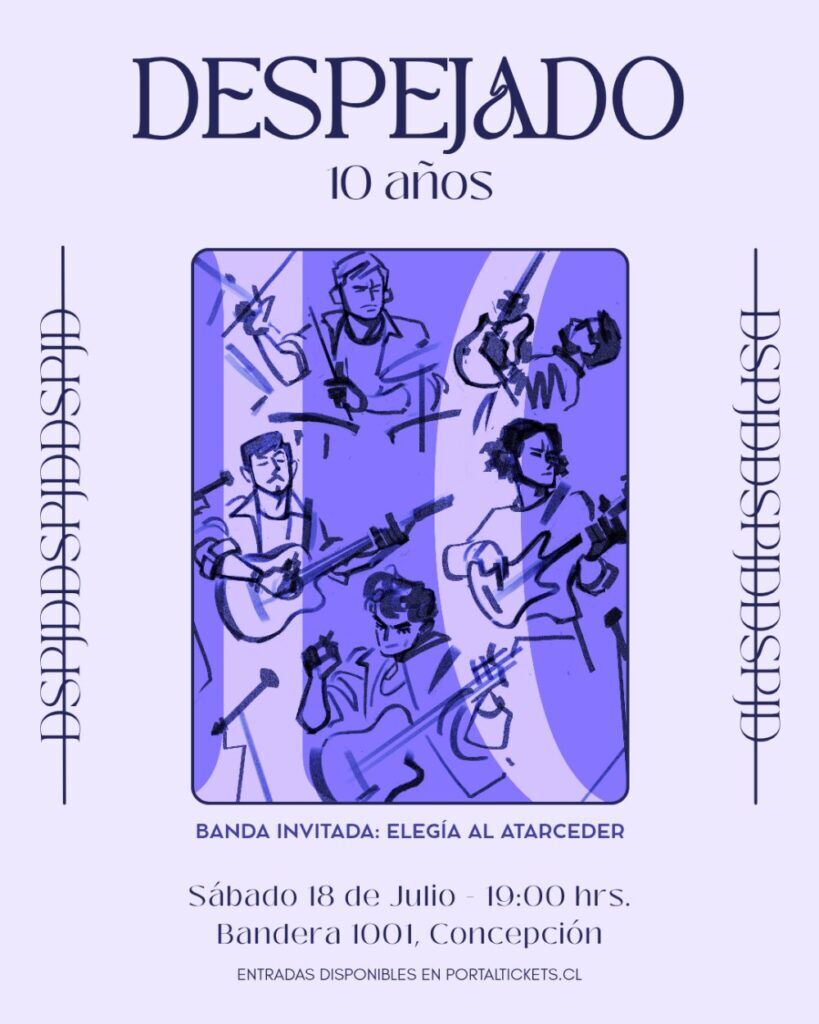 Despejado reflexiona por sus 10 años de música antes de su concierto en Bandera 1001