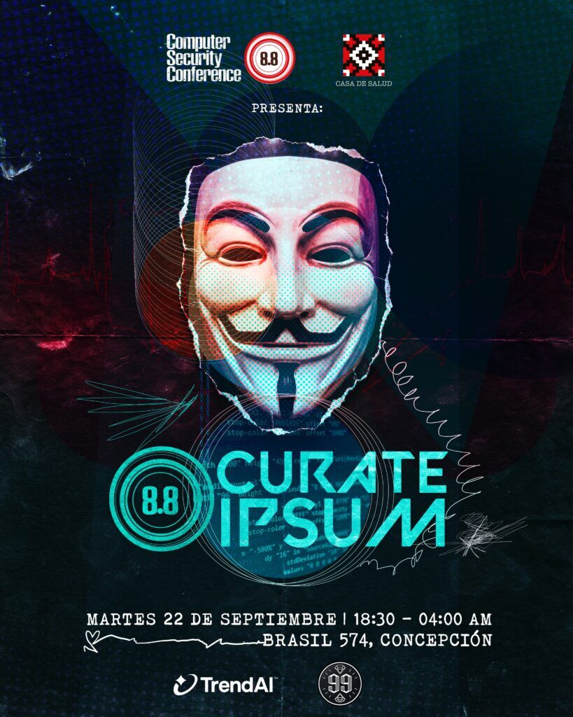 8.8 Curate Ipsum: experiencia reunirá ciberseguridad, hackers, música y cultura en Casa de Salud
